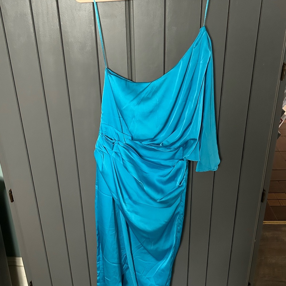 One Shoulder Satin Dress NWT Do+Be